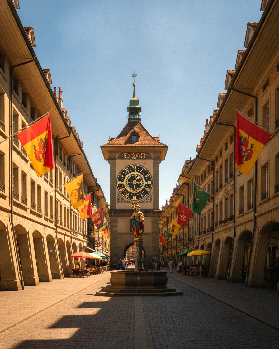 Clock Tower in Bern's old town